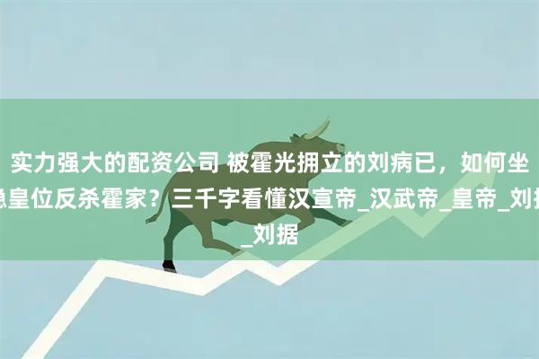实力强大的配资公司 被霍光拥立的刘病已，如何坐稳皇位反杀霍家？三千字看懂汉宣帝_汉武帝_皇帝_刘据
